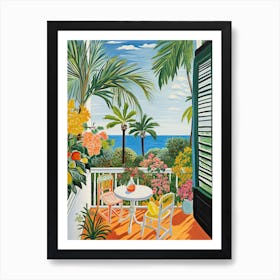 Miami Beach, Florida, Matisse And Rousseau Style 6 Art Print