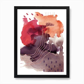 Abstract Watercolor 1 Art Print