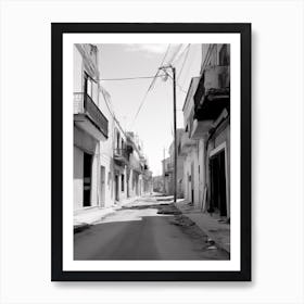 Siracusa, Italy, Black And White Photography 4 Art Print