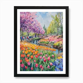 Tulip Garden 2 Art Print