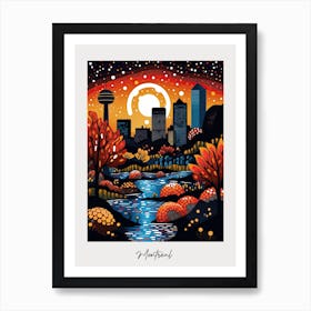 Poster Of Montreal, Illustration In The Style Of Pop Art 4 Art Print