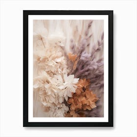 Boho Dried Flowers Lilac 4 Art Print