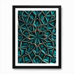 Abstract Geometric Pattern 3 Art Print