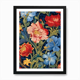 William Morris Floral Wallpaper 3 Art Print