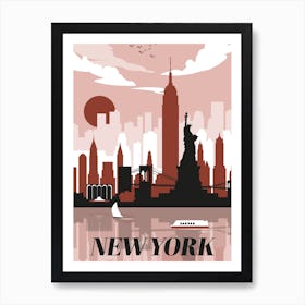 New York Portrait Art Print