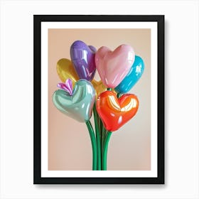 Dreamy Inflatable Flowers Bleeding Heart 3 Art Print