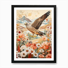 Falcon 6 Detailed Bird Painting Art Print