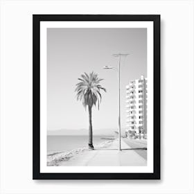Limassol, Cyprus, Black And White Photography 3 Art Print