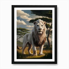 White Lion 1 Art Print