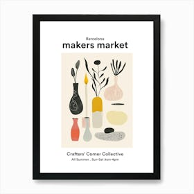 Barcelona Crafters Corner Collective 1 Art Print