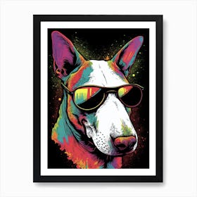 Dog With Sunglasses Pop Art Print