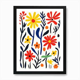 Flowers In The Garden 8 Art Print