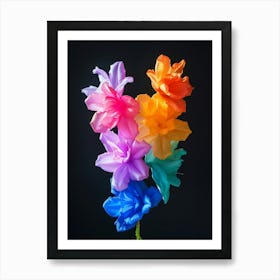 Bright Inflatable Flowers Delphinium 3 Art Print