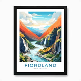 New Zealand Fiorland National Park Art Print