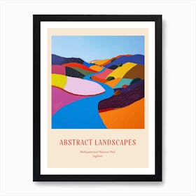 Colourful Abstract Northumberland National Park England 3 Poster Art Print