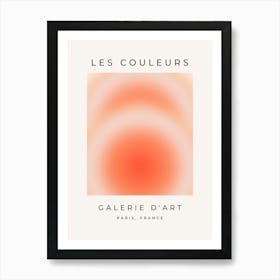 Les Couleurs | 09 - Gradient Orange Aura Poster