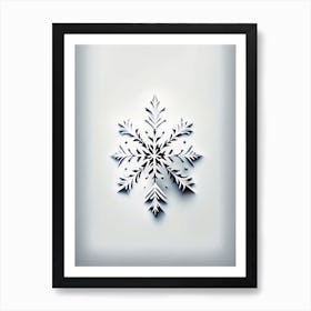 Fragile, Snowflakes, Marker Art 1 Art Print