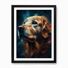 The Golden Retriever From The Movie Man Art Print