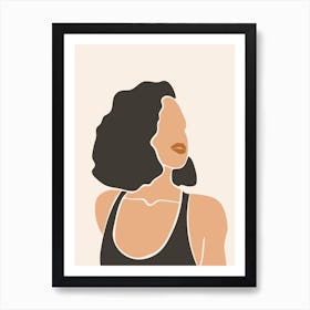 Abstract Lady Four Art Print