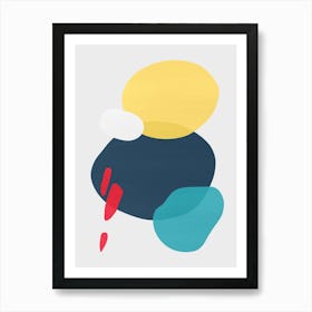 Colorful abstract shapes 11 Art Print