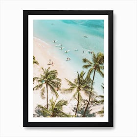 Waikiki, Hawaii Beach Print Art Print