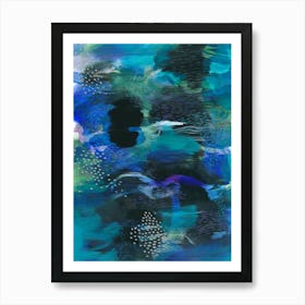 Blue Ocean Abstract Art Print