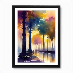 Walk In The Park Art Print