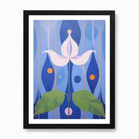Bluebell 2 Hilma Af Klint Inspired Pastel Flower Painting Art Print