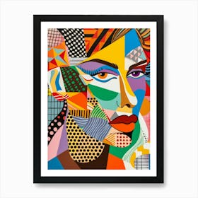 Abstract Portrait Of A Woman 104 Art Print