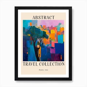 Abstract Travel Collection Poster Mumbai India 3 Art Print