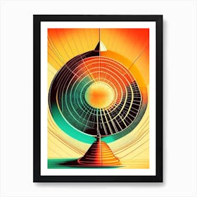 Ionosphere Vintage Sketch Space Art Print