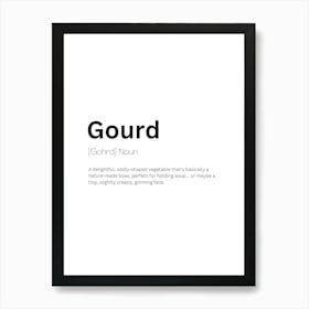 Gourd Definition Meaning Art Print