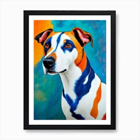 Basenji 2 Fauvist Style Dog Art Print