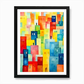 Colorful City Art Print