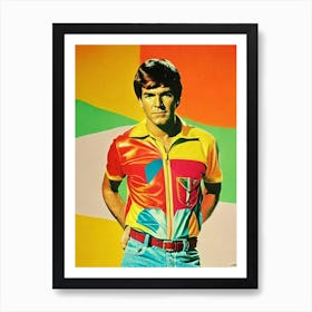 Dennis Quaid Colourful Pop Movies Art Movies Art Print