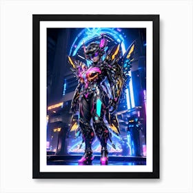 Butterfly - Cyberpunk Art Print