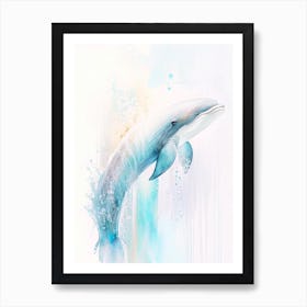 Risso S Dolphin Storybook Watercolour  (2) Art Print