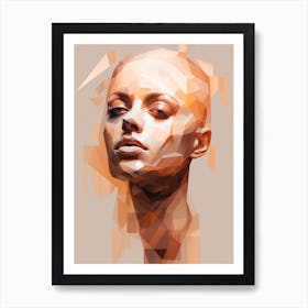 Abstract Geometric Lady 10 Art Print