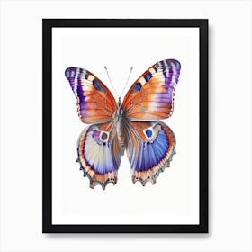 Gatekeeper Butterfly Decoupage 3 Art Print