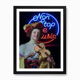 Non Stop The Music Art Print