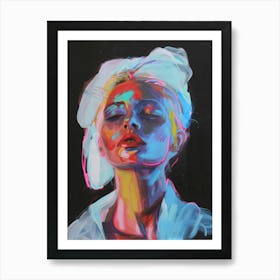 Woman In Neon Poster