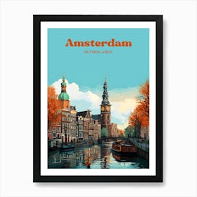 Amsterdam Netherlands Travel Art Art Print