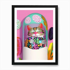 Cat No.1, The nap 1 Art Print