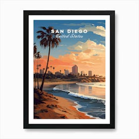 San DiegoTravel Poster Art Print