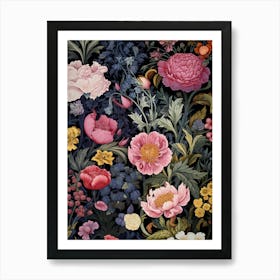 Floral Wallpaper 191 Art Print