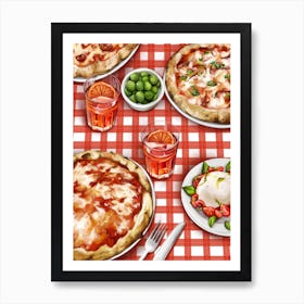 Pizza Art Print