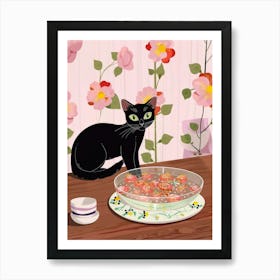 Cat And Jell O 5 Art Print