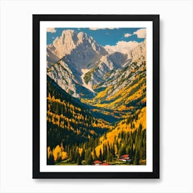 Durmitor National Park Montenegro 2 Vintage Poster Art Print