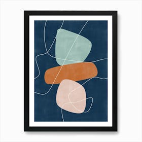 Abstract Shapes and Lines No.2 Art Print