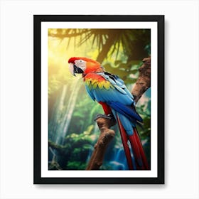 Parrot Serenade: Jungle Bird Poster Art Print